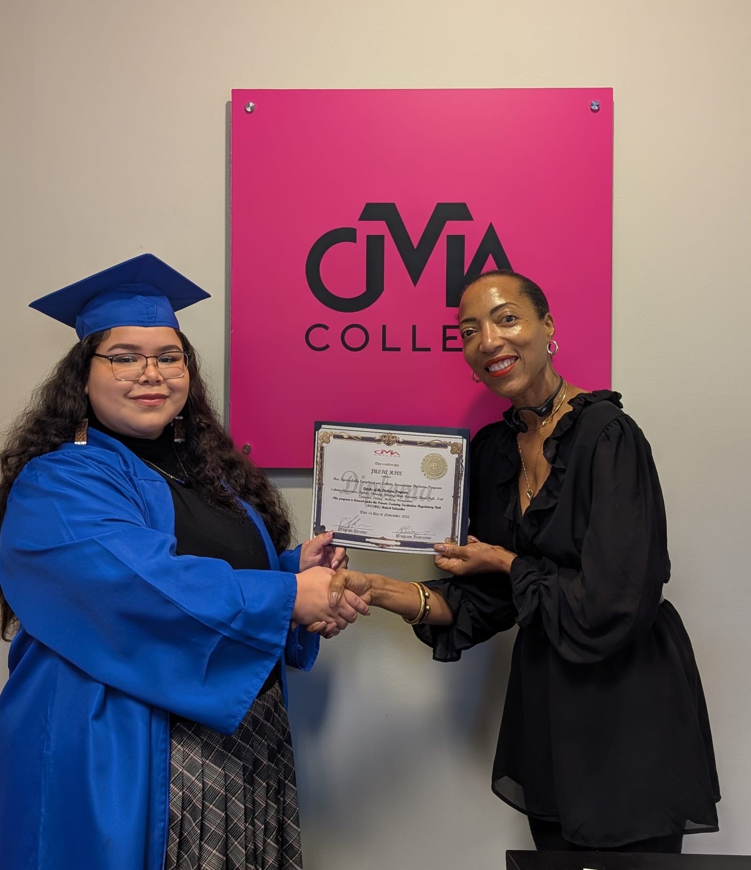 CMA College graduate
